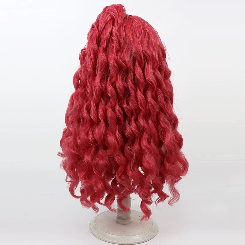L - email Wig My Little Pony Pinkie Pie Red Curls 65cm Halloween Cosplay Wig - lemailwigs