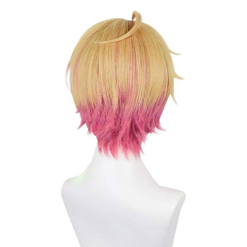 L - email Wig Oshi no Ko Aquamarine Hoshino Blonde Mixed Pink Cosplay Costume And Wig Full Set - lemailwigs