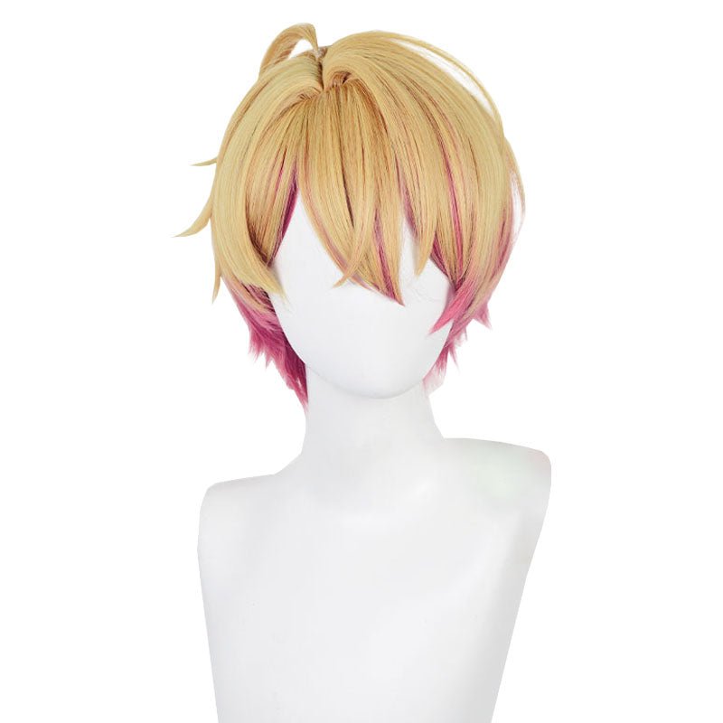 L - email Wig Oshi no Ko Aquamarine Hoshino Blonde Mixed Pink Cosplay Costume And Wig Full Set - lemailwigs