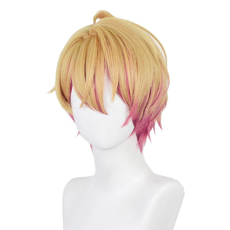 L - email Wig Oshi no Ko Aquamarine Hoshino Blonde Mixed Pink Cosplay Costume And Wig Full Set - lemailwigs