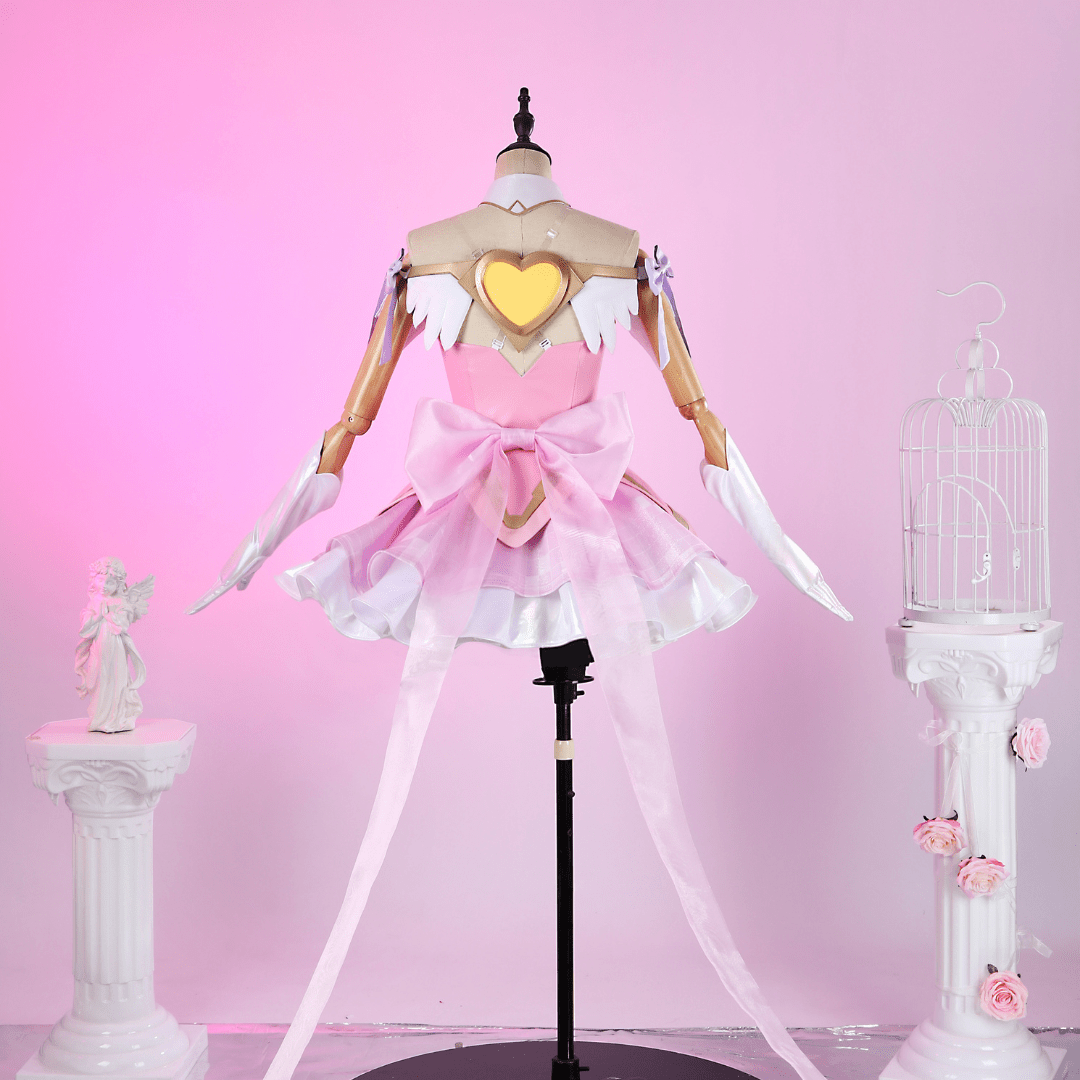 L - email Wig Overwatch Juno Magical Girl Cosplay Costume - lemailwigs