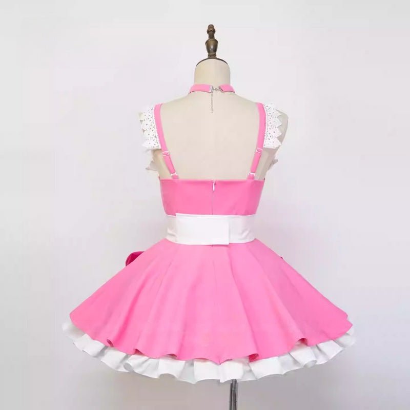 L-email Wig Panty Stocking with Garterbelt Panty Anarchy Sweets Paradise Maid Outfit Cosplay Costume