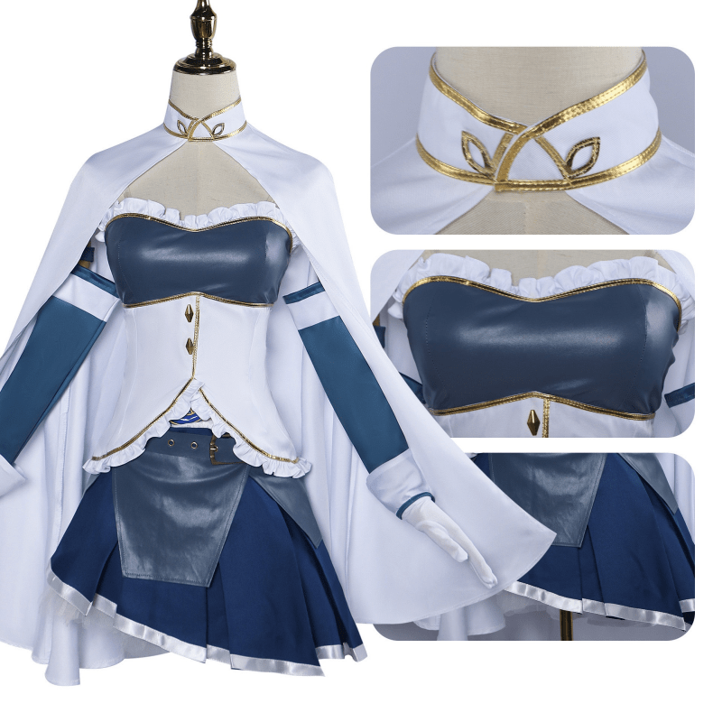 L - email Wig Puella Magi Madoka Magica Sayaka Miki Full Set Halloween Cosplay Costume And Cosplay Wig - lemailwigs
