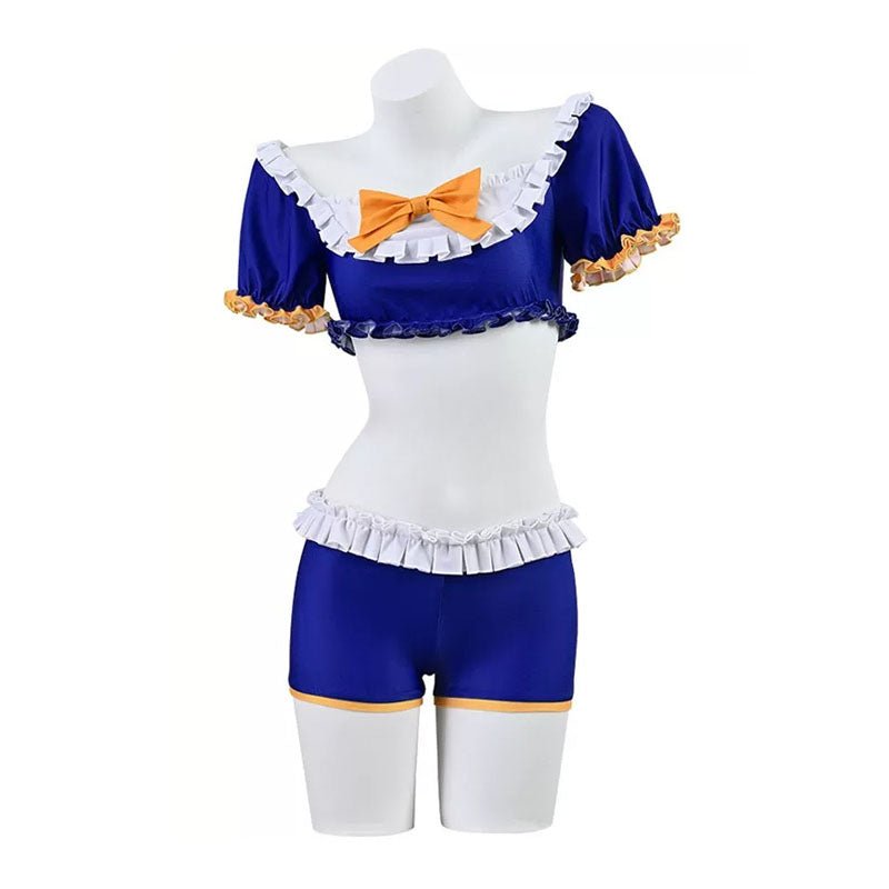L - email Wig Uma musume: Pretty Derby Daiwa Scarlet Swimsuit Cosplay Costume - lemailwigs