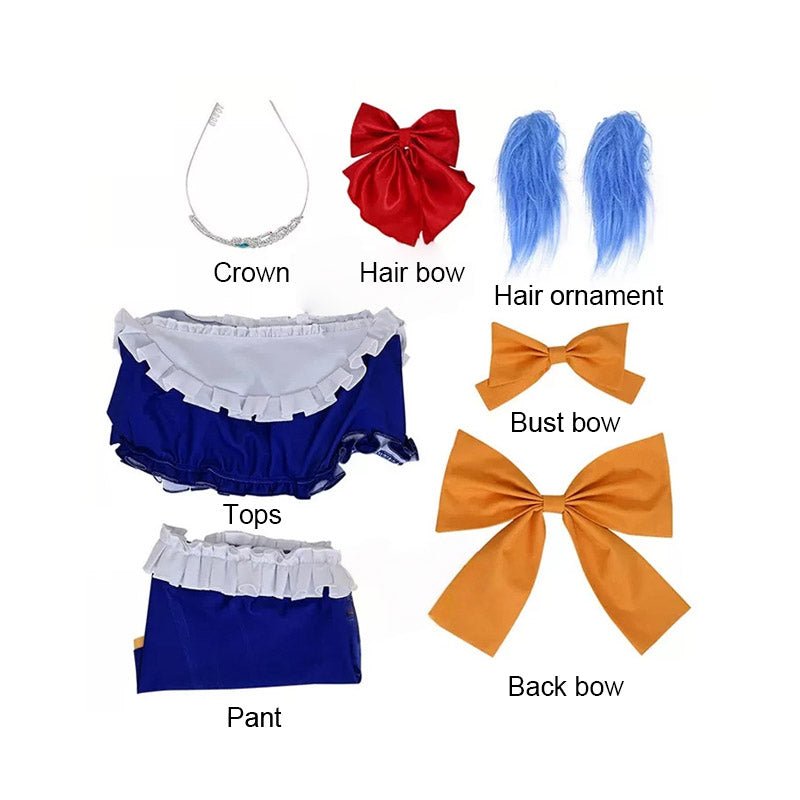 L - email Wig Uma musume: Pretty Derby Daiwa Scarlet Swimsuit Cosplay Costume - lemailwigs