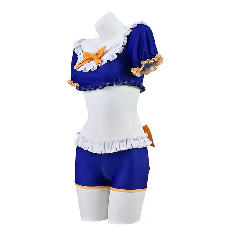 L - email Wig Uma musume: Pretty Derby Daiwa Scarlet Swimsuit Cosplay Costume - lemailwigs