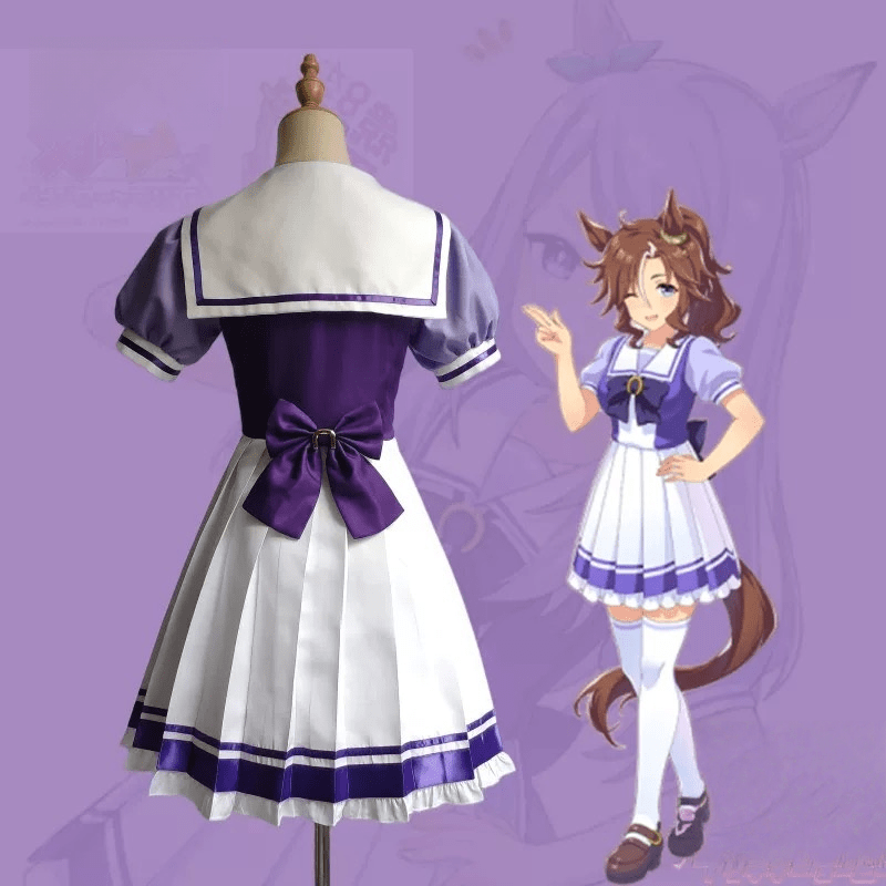 Umamusume: Pretty Derby Agnes Tachyon Tracen Academy Uniform Halloween Cosplay Costume And Wig Full Set - lemailwigs
