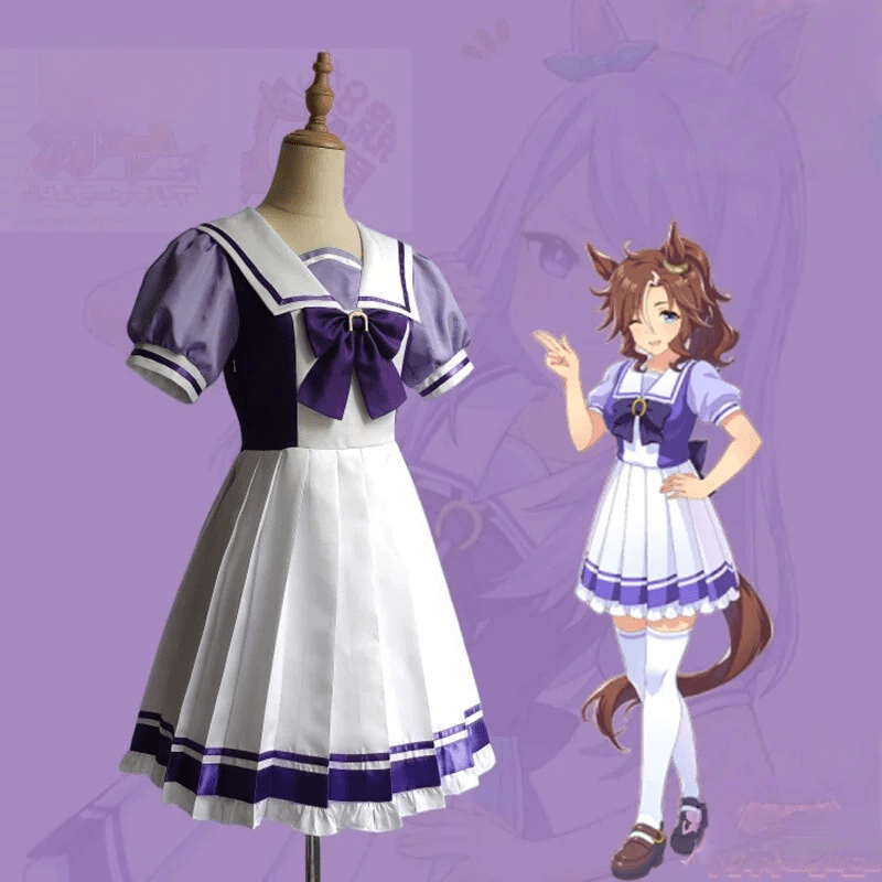Umamusume: Pretty Derby Agnes Tachyon Tracen Academy Uniform Halloween Cosplay Costume And Wig Full Set - lemailwigs