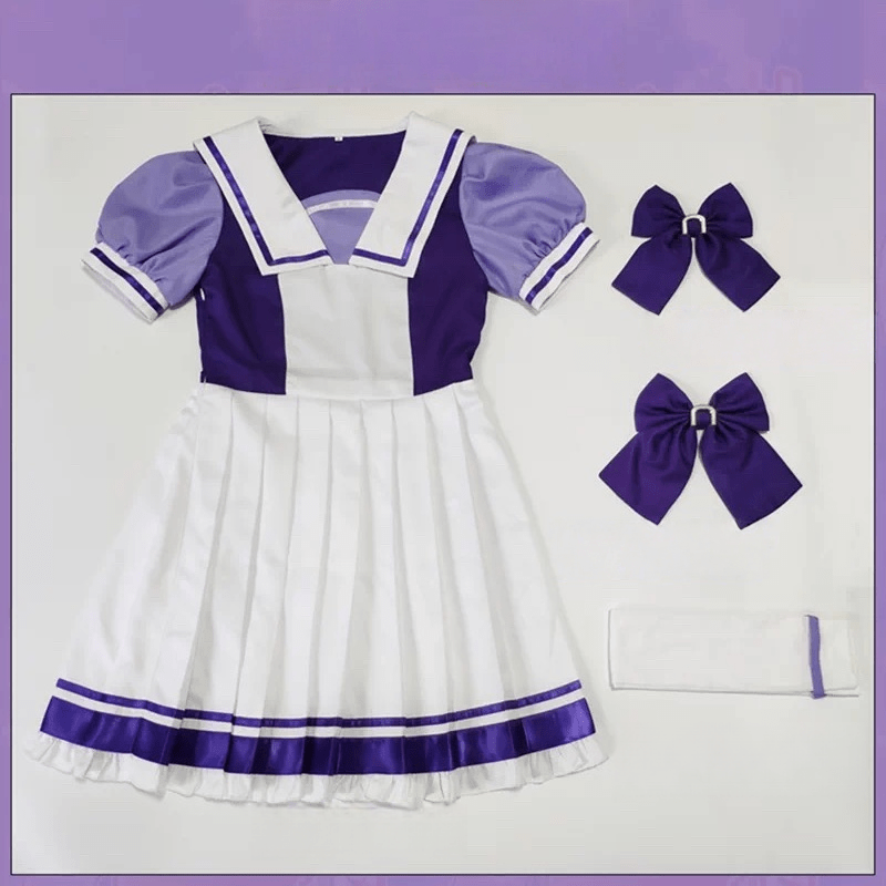 Umamusume: Pretty Derby Agnes Tachyon Tracen Academy Uniform Halloween Cosplay Costume And Wig Full Set - lemailwigs