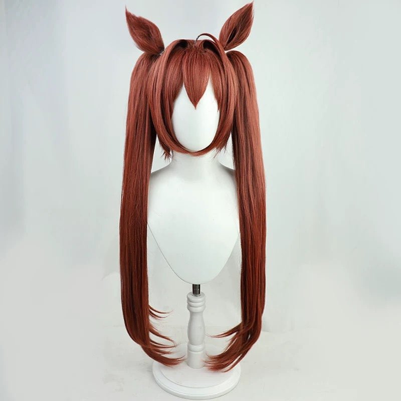 L - email Wig Umamusume: Pretty Derby Daiwa Scarlet Brown Halloween Cosplay Wig - lemailwigs