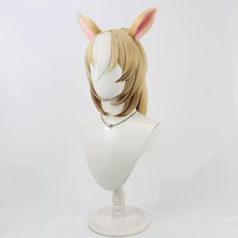 L - email Wig Umamusume: Pretty Derby Durandal Ears And Tail Halloween Cosplay Wig - lemailwigs
