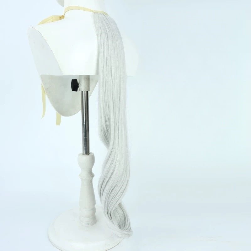 L - email Wig Umamusume: Pretty Derby Gold Ship 90cm Tail And Ears Halloween Cosplay Wig - lemailwigs