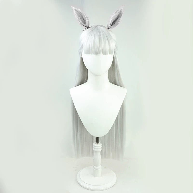 L - email Wig Umamusume: Pretty Derby Gold Ship 90cm Tail And Ears Halloween Cosplay Wig - lemailwigs