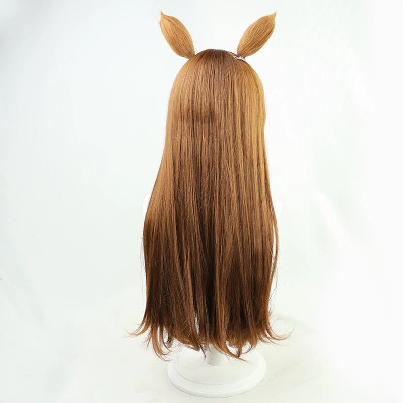 L - email Wig Umamusume: Pretty Derby Grass Wonder Brown Long Halloween Cosplay Wig - lemailwigs