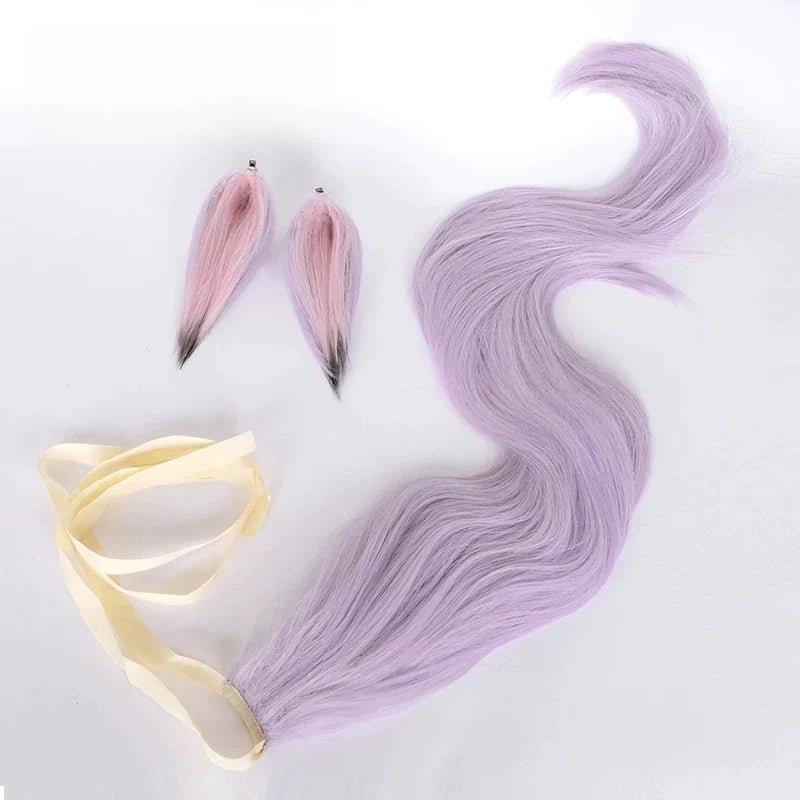 L - email Wig Umamusume: Pretty Derby Mejiro McQueen Halloween Cosplay Costume And Wig Full Set - lemailwigs