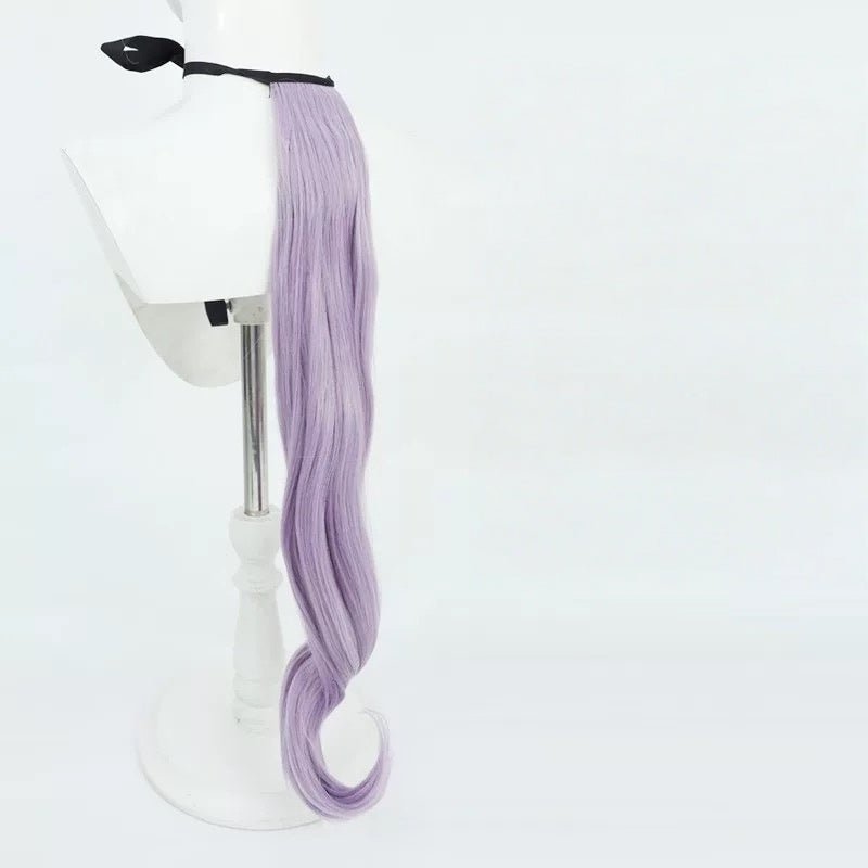 L - email Wig Umamusume: Pretty Derby Mejiro McQueen Purple Curly 50cm Cosplay Wig - lemailwigs