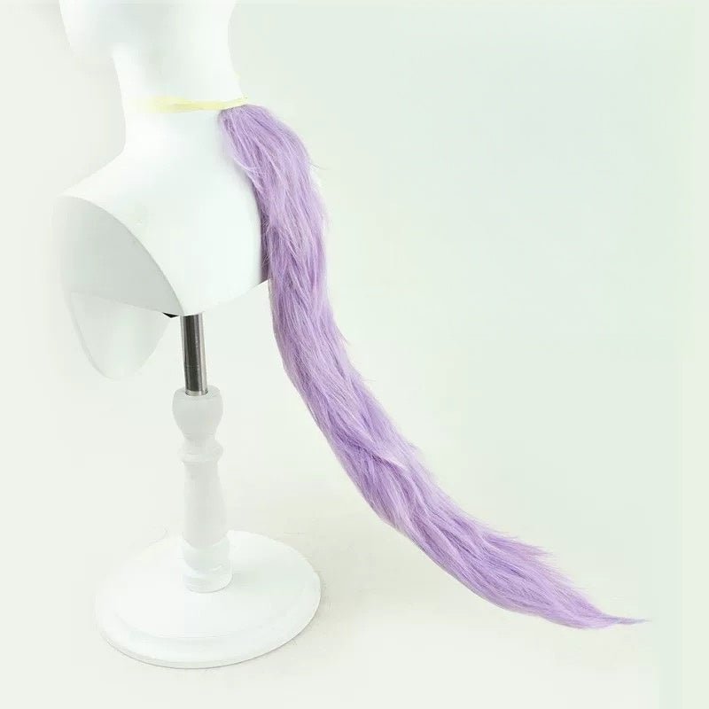 L - email Wig Umamusume: Pretty Derby Mejiro McQueen Purple Curly 50cm Cosplay Wig - lemailwigs