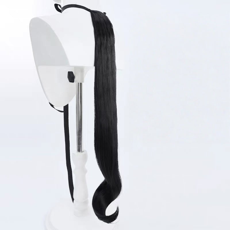 L - email Wig Umamusume: Pretty Derby Narita Brian Grey Long Ears And Tail Halloween Cosplay Wig - lemailwigs