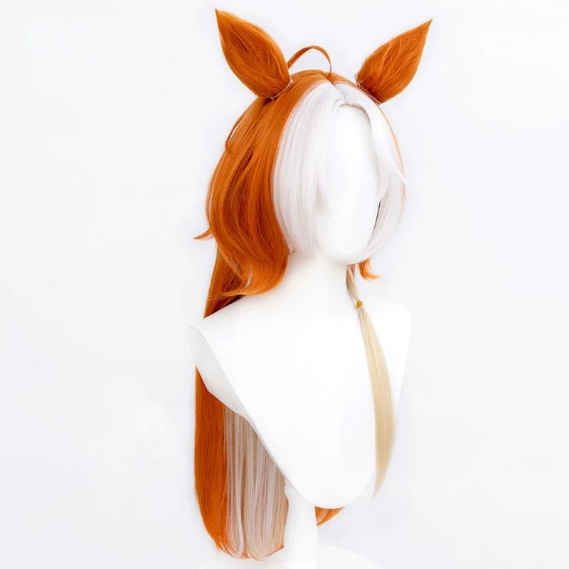 L - email Wig Umamusume: Pretty Derby Orfevre 80cm Ears And Tail Cosplay Wig - lemailwigs