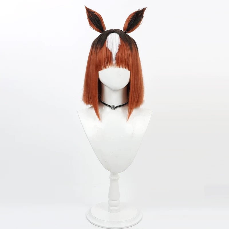 L - email Wig Umamusume: Pretty Derby Transcend Short Mixed Colors Cosplay Wig - lemailwigs