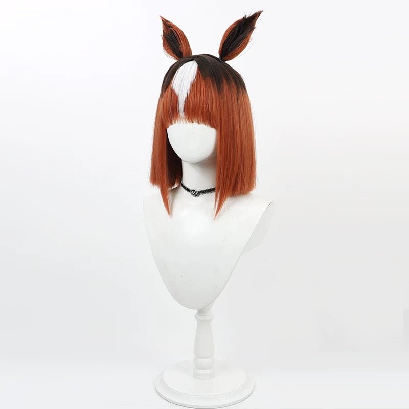 L - email Wig Umamusume: Pretty Derby Transcend Short Mixed Colors Cosplay Wig - lemailwigs