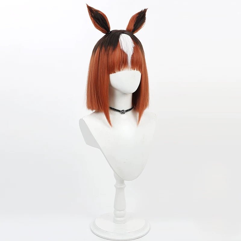 L - email Wig Umamusume: Pretty Derby Transcend Short Mixed Colors Cosplay Wig - lemailwigs