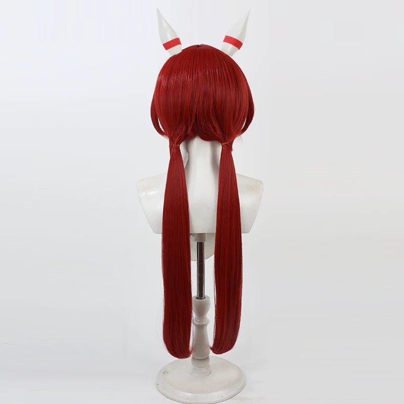 L - email Wig Umamusume: Pretty Derby Win Variation Red 80cm Halloween Cosplay Wig - lemailwigs