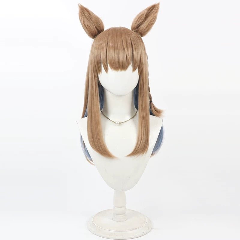 L - email Wig Umamusume:Pretty Derby Almond Eye Brown 35cm Cosplay Wig - lemailwigs