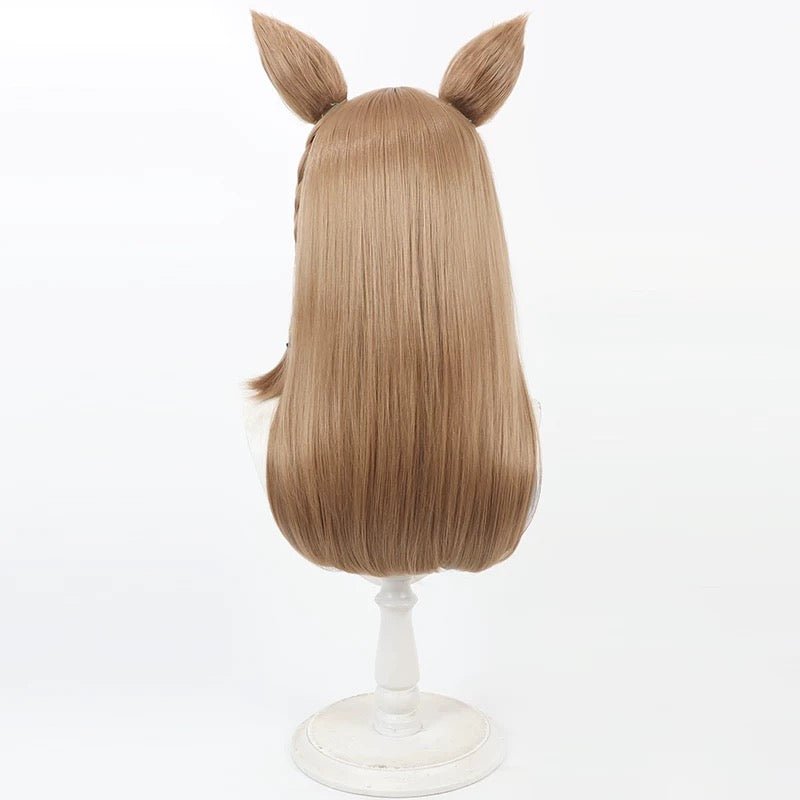 L - email Wig Umamusume:Pretty Derby Almond Eye Brown 35cm Cosplay Wig - lemailwigs
