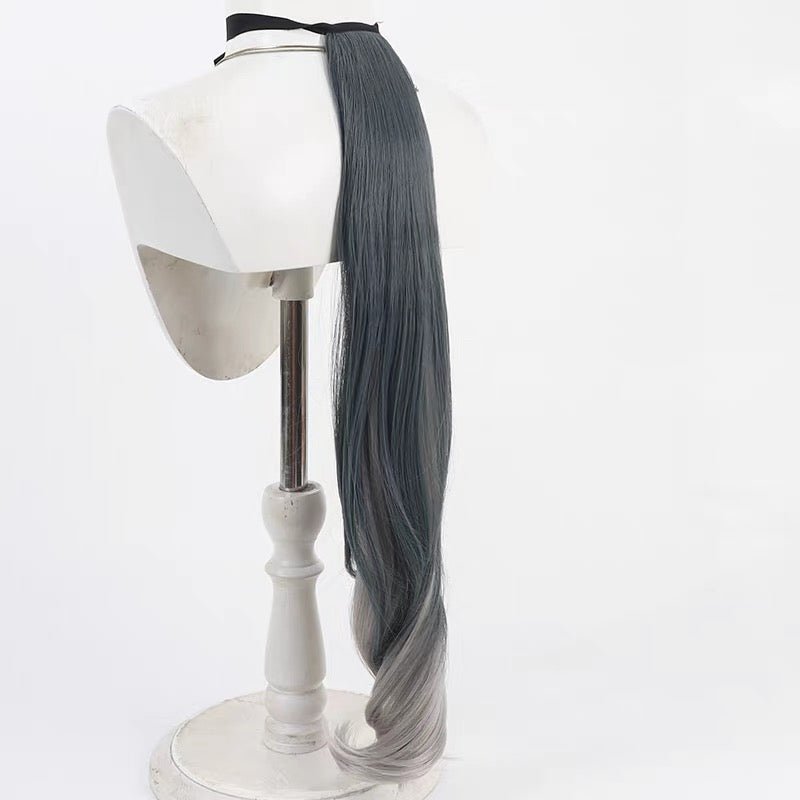 L - email Wig Umamusume:Pretty Derby Chrono Genesis 80cm Cosplay Wig Ears And Tail - lemailwigs