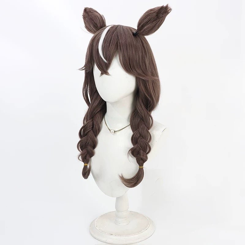 L - email Wig Umamusume:Pretty Derby Curren Bouquetd'or Brown 60cm Cosplay Wig - lemailwigs