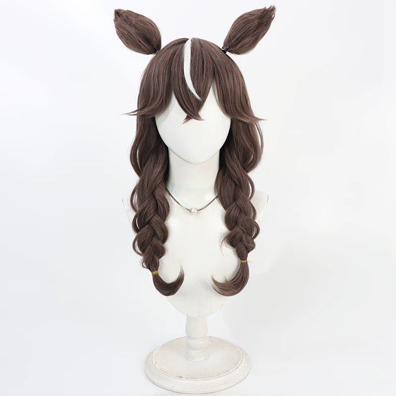 L - email Wig Umamusume:Pretty Derby Curren Bouquetd'or Brown 60cm Cosplay Wig - lemailwigs