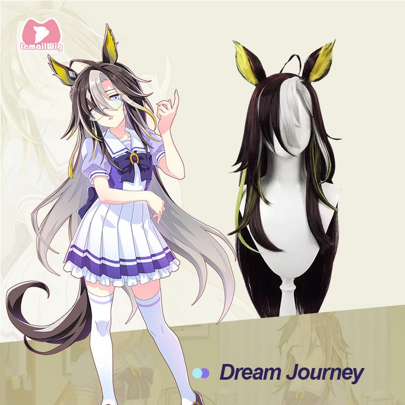 L - email Wig Umamusume:Pretty Derby Dream Journey 80cm Cosplay Wig Ears And Tail - lemailwigs