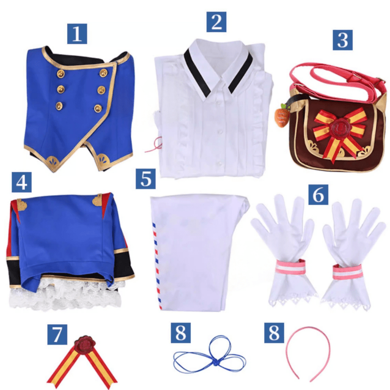 L-email Wig Umamusume:Pretty Derby Meisho Doto Cosplay Costume - lemailwigs