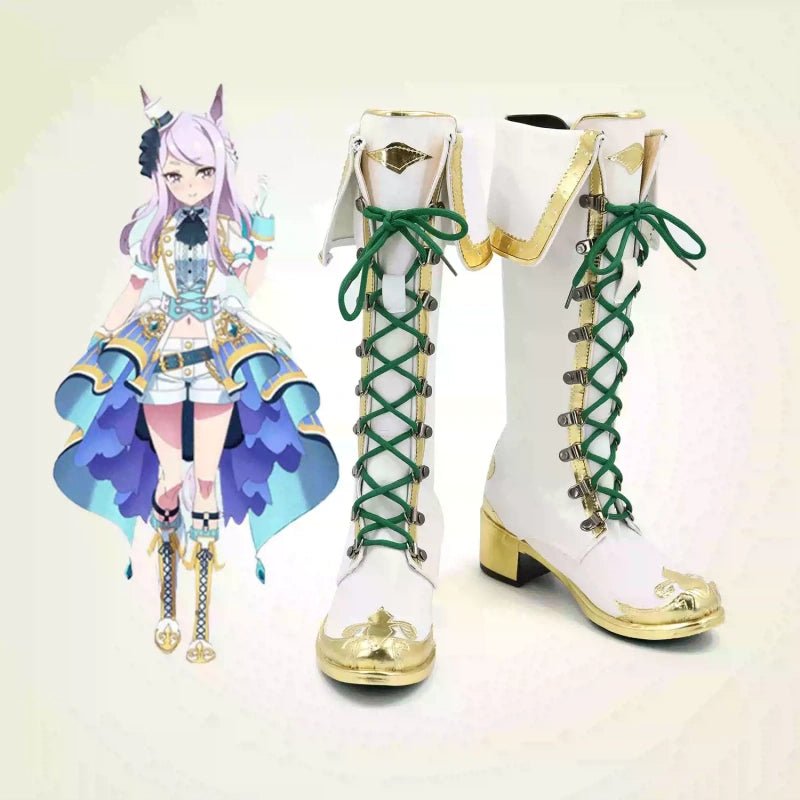 L - email Wig Umamusume:Pretty Derby Mejiro McQueen Cosplay Shoes - lemailwigs