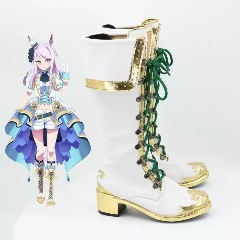 L - email Wig Umamusume:Pretty Derby Mejiro McQueen Cosplay Shoes - lemailwigs