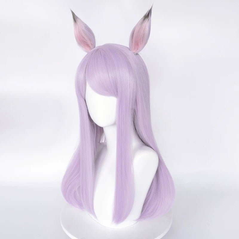 L - email Wig Umamusume:Pretty Derby Mejiro McQueen Purple 60cm Cosplay Wig And Ears Tail - lemailwigs