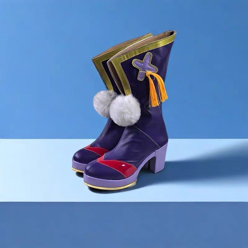 L - email Wig Umamusume:Pretty Derby Tokai Teio Purple Cosplay Shoes - lemailwigs
