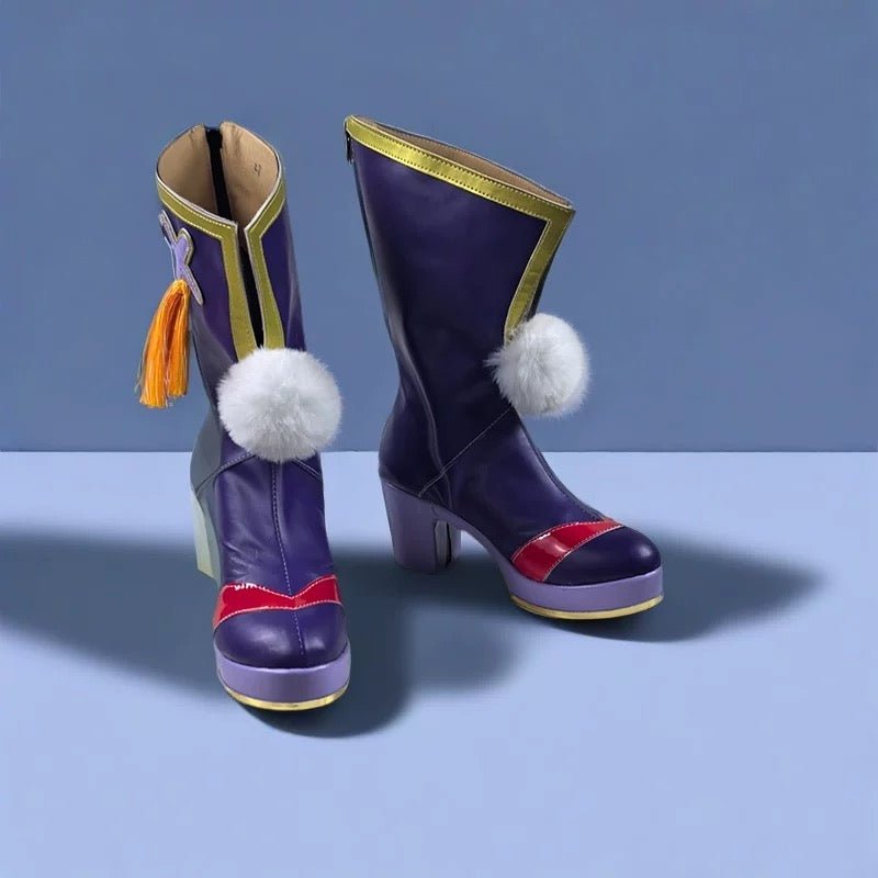 L - email Wig Umamusume:Pretty Derby Tokai Teio Purple Cosplay Shoes - lemailwigs