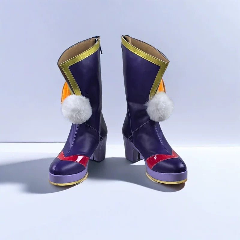 L - email Wig Umamusume:Pretty Derby Tokai Teio Purple Cosplay Shoes - lemailwigs