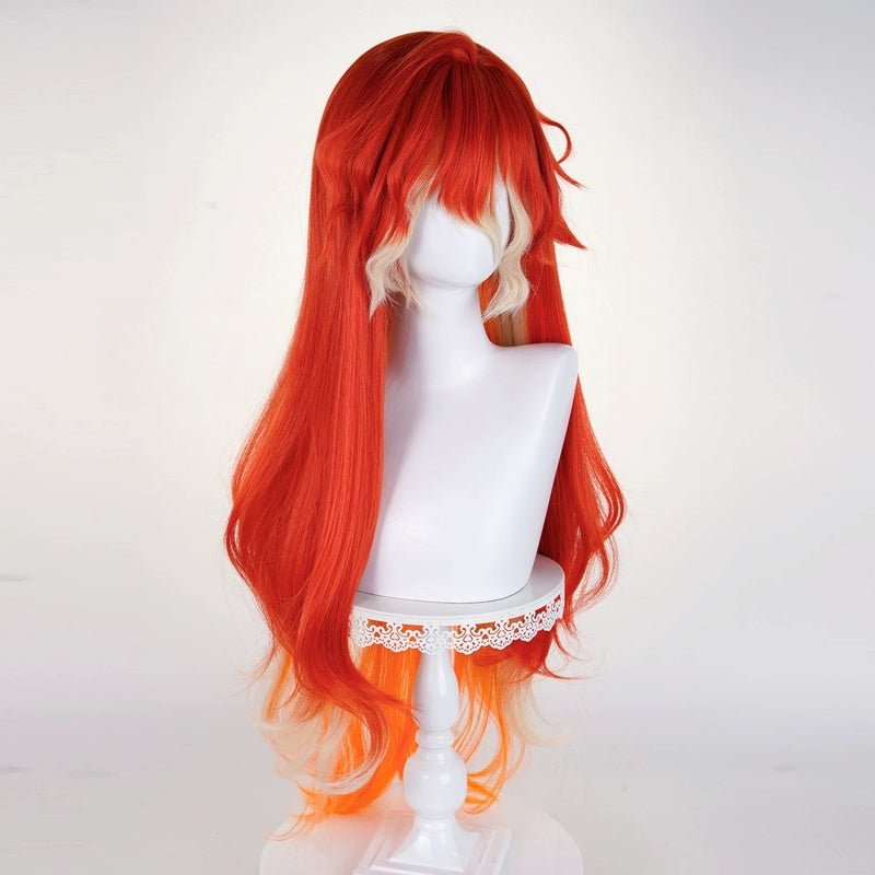 L - email Wig Wuthering Waves Augusta 98cm Long Color Mixing Halloween Cosplay Wig - lemailwigs