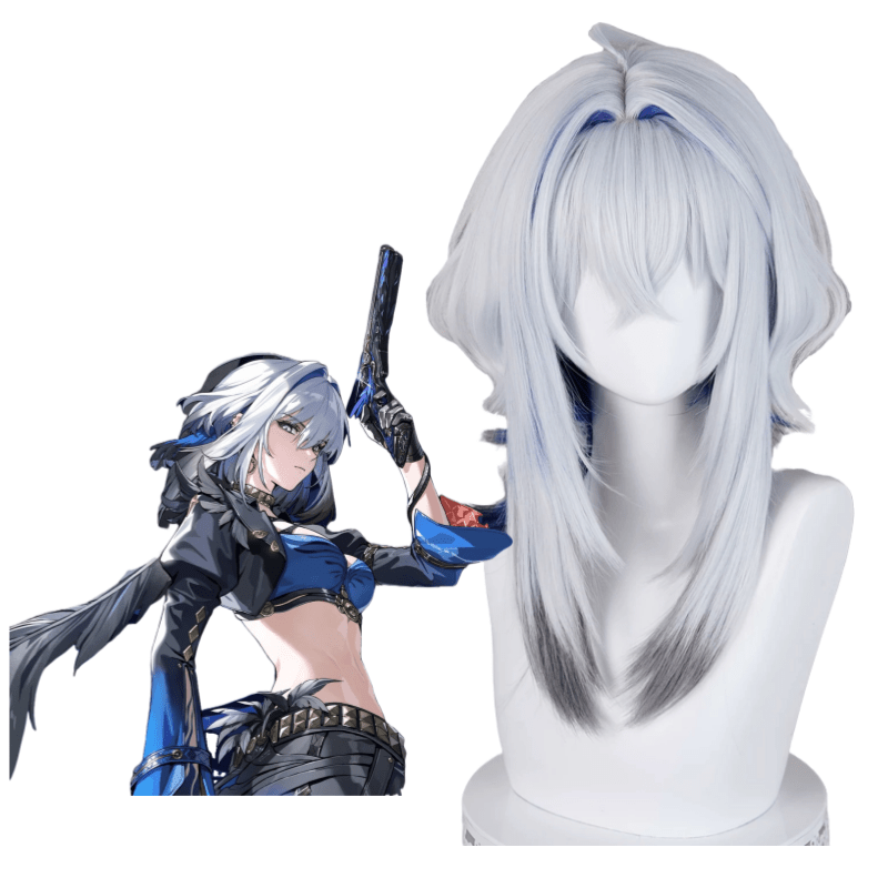 L - email Wig Wuthering Waves Galbrena Color Mixing 48cm Halloween Cosplay Wig - lemailwigs