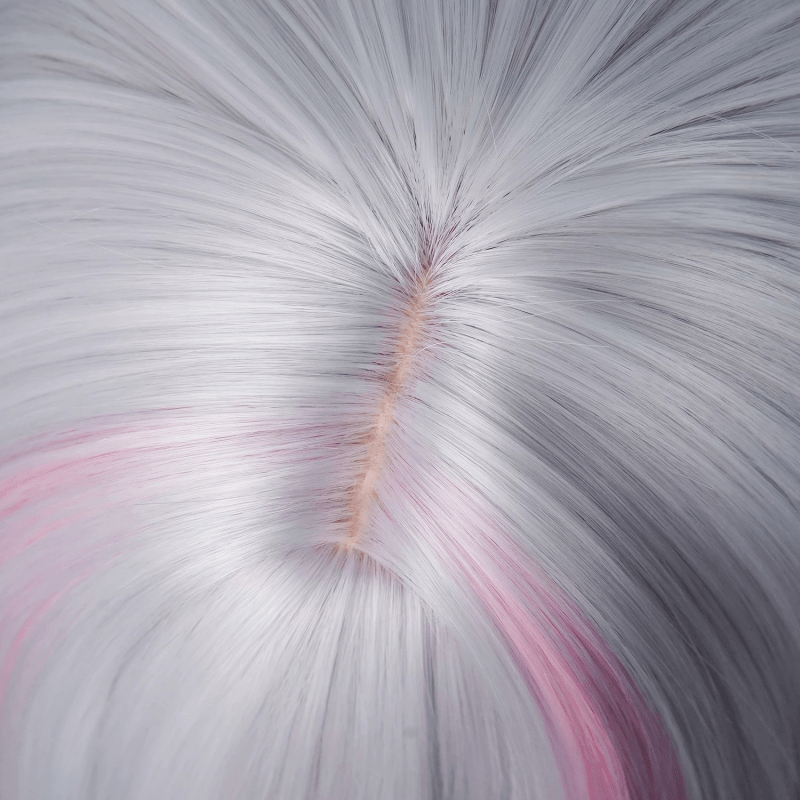 L - email Wig Wuthering Waves Jinhsi Peach Blossom Mixed Colors Long Cosplay Wig - lemailwigs