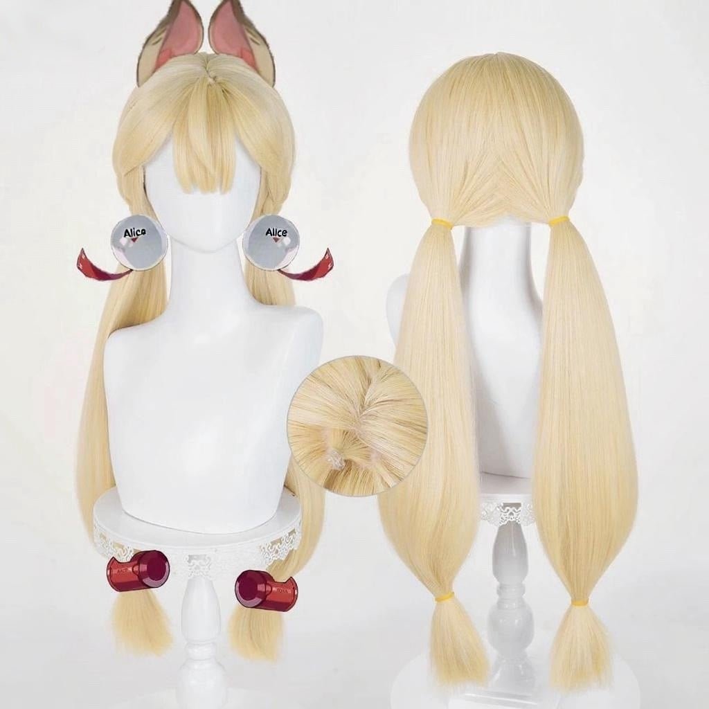L - email Wig Zenless Zone Zero Alice Blond Cosplay Wig - lemailwigs