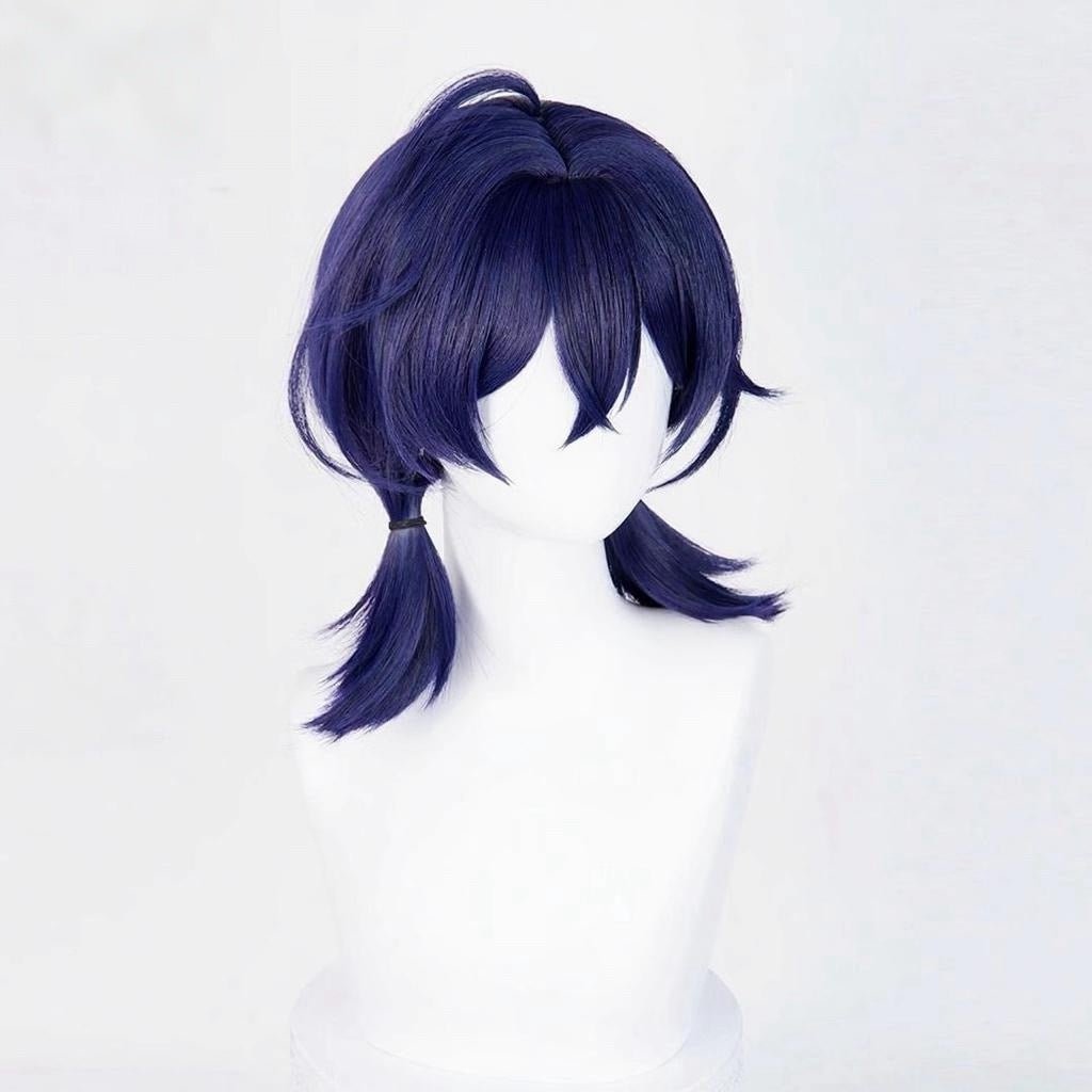 L - email Wig Zenless Zone Zero Belle Blue Cosplay Wig - lemailwigs