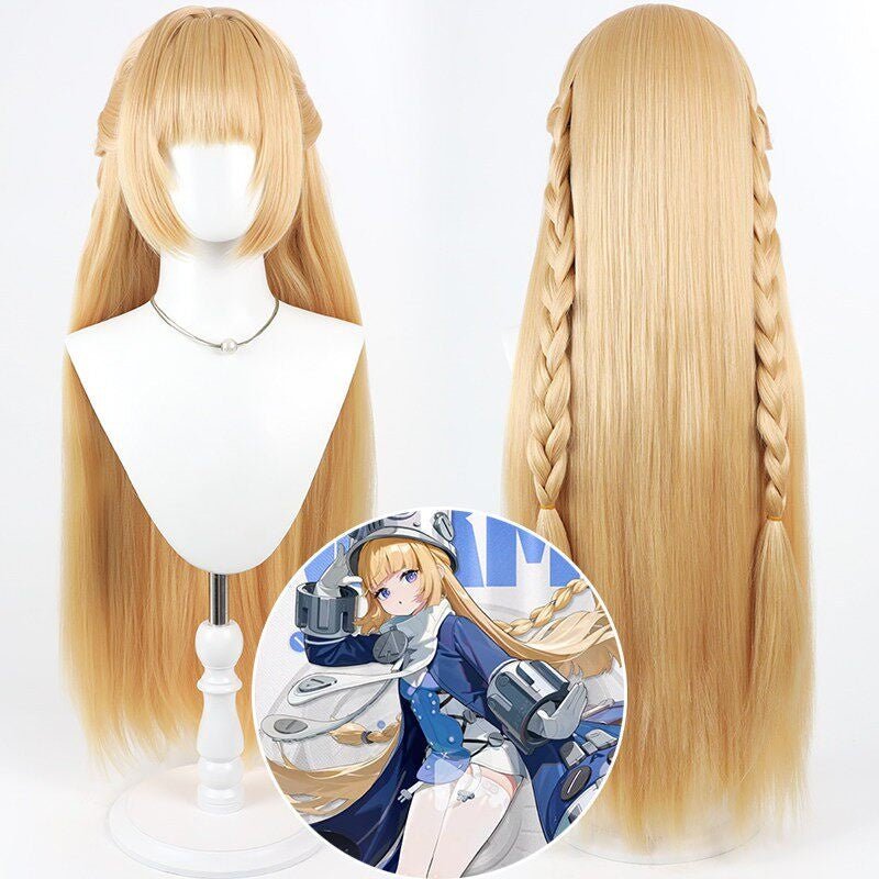 L - email Wig Zenless Zone Zero Norma Hollowell Blonde Cosplay Wig - lemailwigs