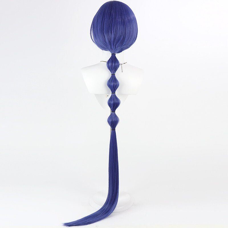 L - email Wig Zenless Zone Zero Promeia Blue Cosplay Wig - lemailwigs