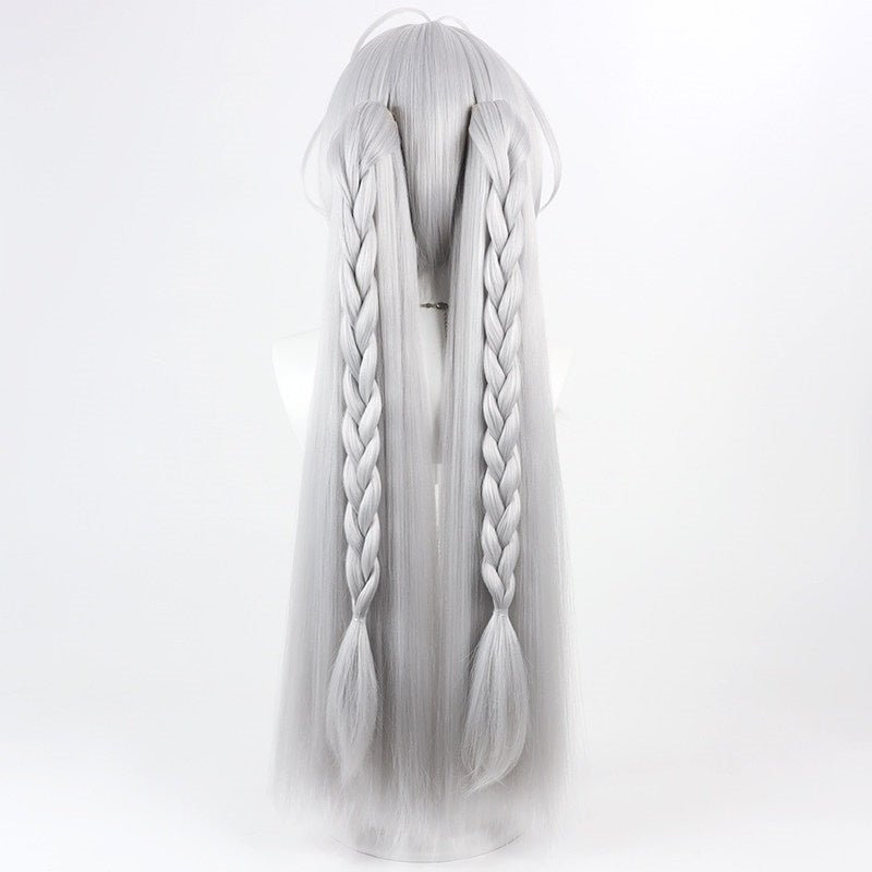 L - email Wig Zenless Zone Zero Velina Airgid Silver White Cosplay Wig - lemailwigs
