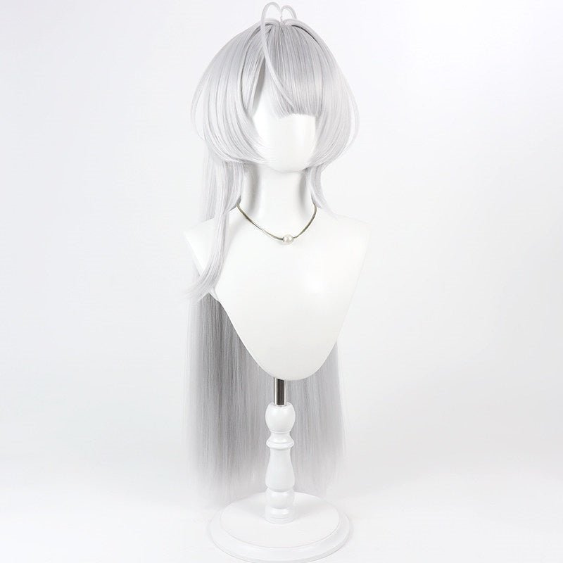 L - email Wig Zenless Zone Zero Velina Airgid Silver White Cosplay Wig - lemailwigs