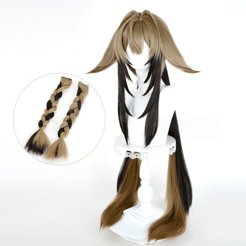 L - email Wig Zenless Zone Zero Ye Shunguang Mixed Colors Long Cosplay Wig - lemailwigs